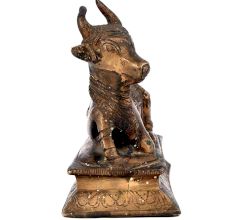 Brass Lord of Shiva Nandi Statue Figurine