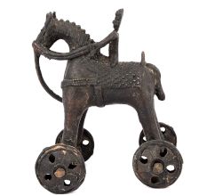 Indian Temple Toy Of Horse And Rider