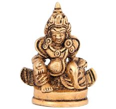 Brass Kuber Sitting Statue