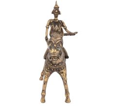 Brass Warrior Horse Statue