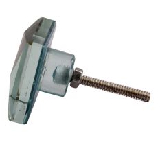 Golden Square Fine Cut Flat Glass Cabinet Knob Online