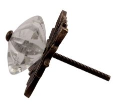 Clear Square Melon Glass Drawer Knob