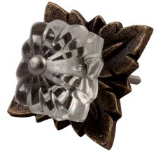 Clear Square Melon Glass Drawer Knob