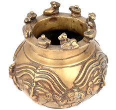 Ethnic Brass Sacred Nandi Kalash