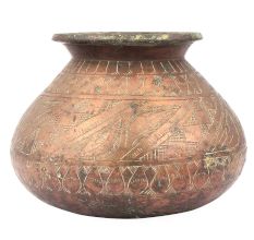 Hand Carved Traditional Drinking Water Pot