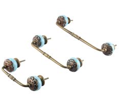 Strewn Sky Blue Bridge Handle