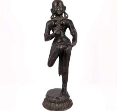 Brass Dancing Lady Statue