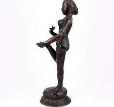 Brass Dancing Lady Statue