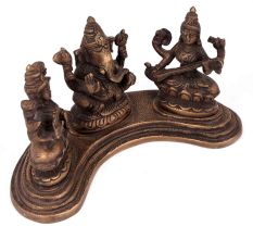 Brass Laxmi Ganesh Saraswati Statue