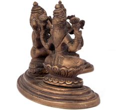 Brass Laxmi Ganesh Saraswati Statue