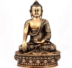 Brass Sitting Lord Buddha Idol