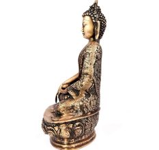 Brass Sitting Lord Buddha Idol