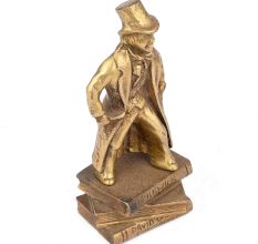Brass David Copper Field Statue
