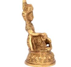 Brass Sitting Peacefully Lotus Statue