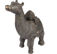Brass Dhokra Camel Figure Box Statue