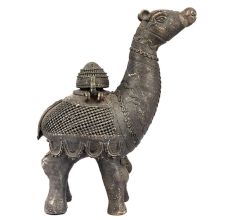Brass Dhokra Camel Figure Box Statue