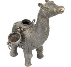 Brass Dhokra Camel Figure Box Statue