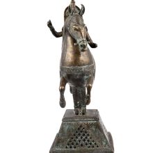 Brass Female Kachchi Ghodi Dance Statue