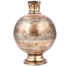 Hand Crafted Round Bronze Big Water Pot Matka