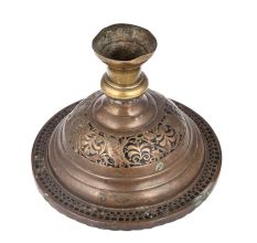 Brass Floral Design Heavy Hookah Base