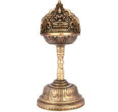 Brass Deepalakshmi Oil Lamp Lantern Dhoop Stand
