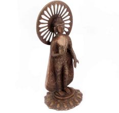 Standing Buddha Brass Statue