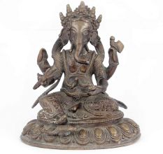 Bronze Ganesh (Ganesha) Hindu Elephant God Statue