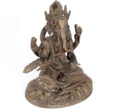 Bronze Ganesh (Ganesha) Hindu Elephant God Statue
