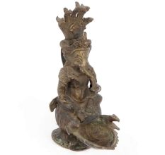 Brass Sheshnaag Lord Ganesha