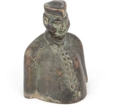 Vintage Brass Bust Figurine