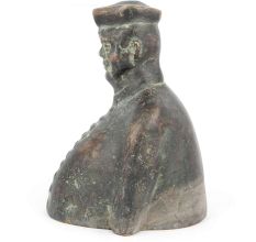 Vintage Brass Bust Figurine