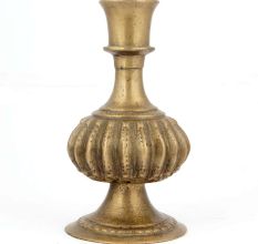 Golden Engraved Brass Hookah Base Pot