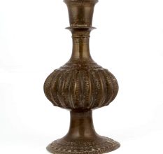 Vintage Engraved Brass Hookah Base Pot