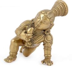 Brass Laddu Gopal Statue