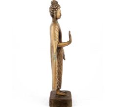 Standing Buddha Brass Statue
