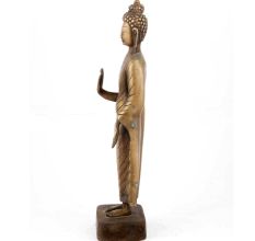 Standing Buddha Brass Statue