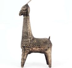 Dhokra Style Brass Horse Figurine