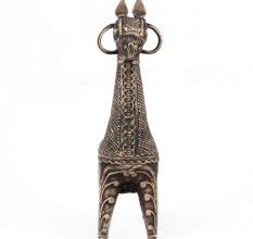 Dhokra Style Brass Horse Figurine