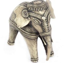 Brass Dhokra Elephant Statue