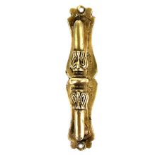 Pure Brass Door Handle In Decorative Style