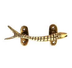 Golden Brass Fish Handle