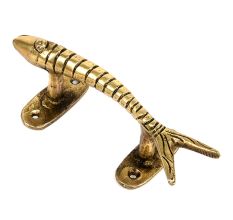 Golden Brass Fish Handle