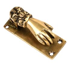 Brass Hand Shaped Door Knocker