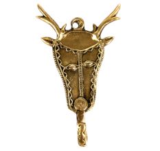 Brass Tribal Head Wall Hooks