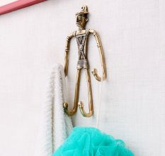 Indian Tribal Cast Brass Wall Hooks