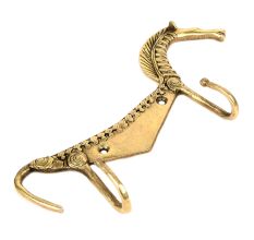 Brass Metal Horse Designed Wall Hooks