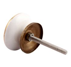 Red Waxflower Flat Ceramic Cabinet Knob Online