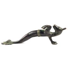 Carved Horse Figurine Bronze Door Handle