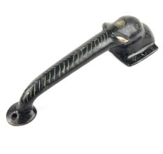 Black Hand Made Brass Elephant Door Handle