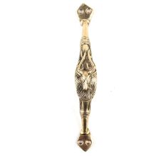 Ethnic Brass Goat Face Door Handle